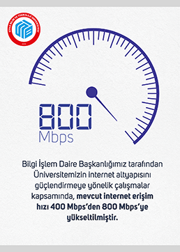 Üniversitemizde İnternet Altyapısı Güçlendirildi
